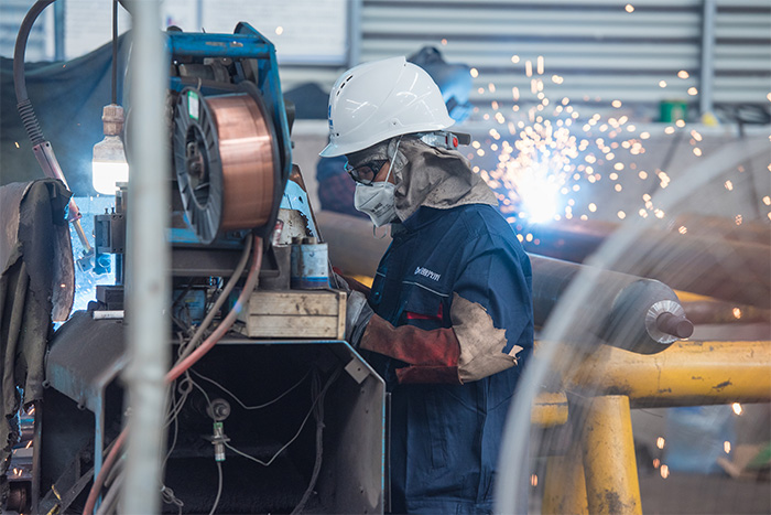 保定网架焊接车间